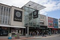 Shoppers outside The Marlands Shopping Centre in Southampton, Hampshire in the United Kingdom