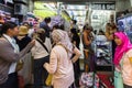 Shoppers in Sampeng Lane, Chinatown, Bangkok, Thailand