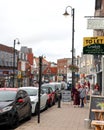 Shoppers on a street in East Grinstead in Sussex