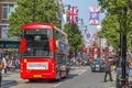 Shoppers and traffic on Oxford street