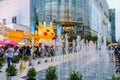 Shoppers visit Siam Paragon mall and Pokemon Festiva Royalty Free Stock Photo