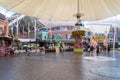 Shoppers walk through the entertainment area in Jung Ceylon Shopping mall, Patong, Phuket, Thailand