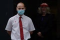 Shoppers Wear Face Masks As A New Law Is Introduced Mandating Their Use To Combat Covid-19 Pandemic