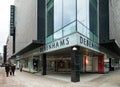 Shoppers wearing face masks outside Debenhams flagship store, Oxford Street London