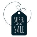Shoppind super sale vector icon Royalty Free Stock Photo