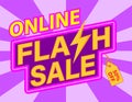 Online shopping flash sale banner