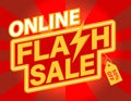 Online shopping flash sale banner