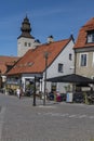 Shopping area in Visby Town on Gotland, Sweden