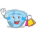 Shopping baby diaper character cartoon