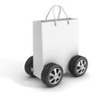 Shopping Bag with Car Tire