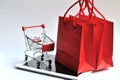 Shopping bag and Cart With Pad