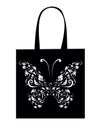 Shopping bag design, vintage butterfly