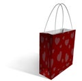 Shopping bag - hearts Royalty Free Stock Photo