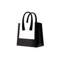 Shopping Bag Icon, Handbag Silhouette, Shoppingbag Sign, Tote Symbol, Shopper Pictogram, Woman Luggage