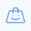 Shopping bag icon for the print and website design.