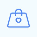 Shopping bag icon for the print and website design.