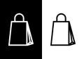 Shopping Bag Icon Vector Logo Template. eCommerce icon vector Illustration Royalty Free Stock Photo