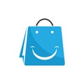 Shopping bag illustration logo Royalty Free Stock Photo