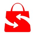 Shopping Bag Letter S icon