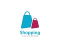 Shopping bag logo vector