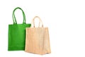 Shopping bag made out of recycled Hessian sack Royalty Free Stock Photo