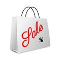 Shopping bag - sale text Royalty Free Stock Photo