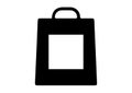 Shopping bag with square icons Royalty Free Stock Photo