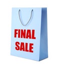 Shopping bag with text FINAL SALE