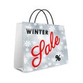 Shopping bag - winter sales text