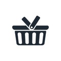 Shopping bascket icon Royalty Free Stock Photo