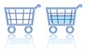 Shopping basket, cart button