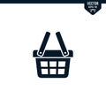 Shopping basket icon collection in glyph style Royalty Free Stock Photo