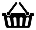 Shopping basket icon Royalty Free Stock Photo