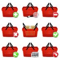 Shopping basket icons