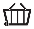 Shopping basket sign on white background. basket symbol. flat style. shopping basket icon for your web site design, logo, app, UI Royalty Free Stock Photo