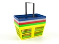 Shopping baskets Royalty Free Stock Photo