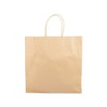 Shopping of Brown paper bag isolated white background Royalty Free Stock Photo