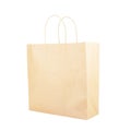 Shopping of Brown paper bag isolated white background Royalty Free Stock Photo