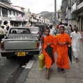 Shopping buddhist monks