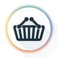 Shopping buying cart icon button illustration Royalty Free Stock Photo