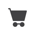 Shopping car simple icon Royalty Free Stock Photo