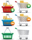 Shopping Cart and Basket Icons