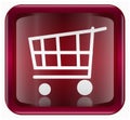 Shopping cart button Royalty Free Stock Photo