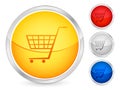 Shopping cart button Royalty Free Stock Photo