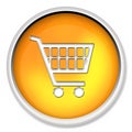 Shopping cart, button, icon, web icon, e-buy, web button Royalty Free Stock Photo