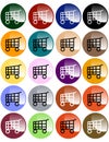Shopping Cart Buttons Royalty Free Stock Photo