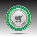 Shopping cart buttons icon web sign symbol illustration options for webdesign Royalty Free Stock Photo