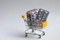 Shopping Cart with capsules