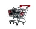 Shopping cart with a computer mouse Royalty Free Stock Photo