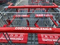 A shopping cart at a Costco Wholesale retail store in Orlando, Florida